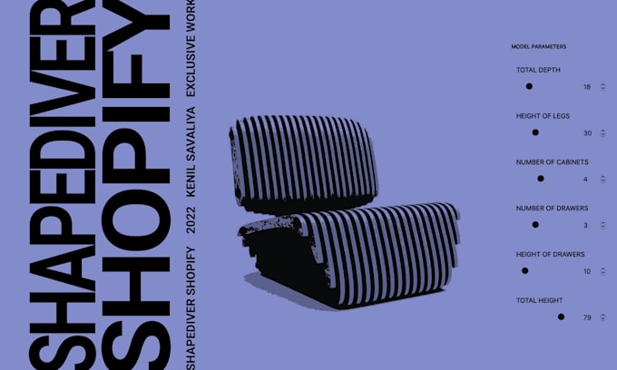 make parametric design furniture shapediver shopify