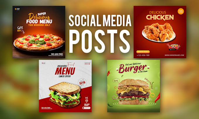 do creative social media design, post, banner ads