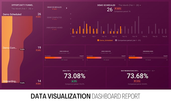 Prepare data visualization metrics report by Zigoldi | Fiverr
