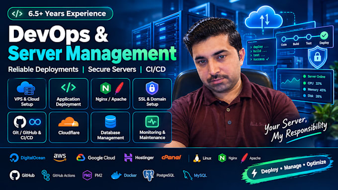 be devops engineer  server management  deployment  cicd