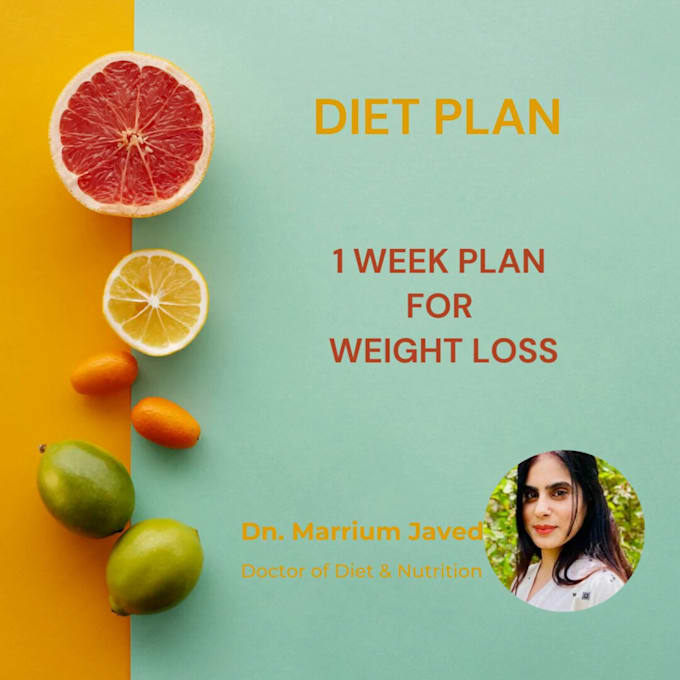 design a diet plan for weight loss