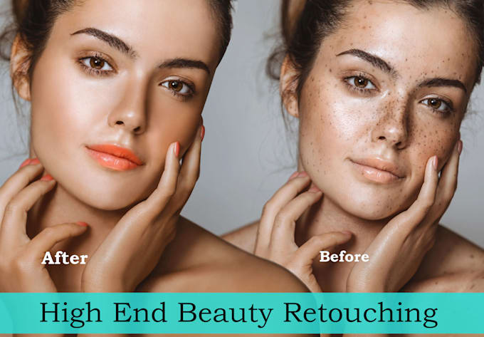 do high end beauty retouching  with fast delivery