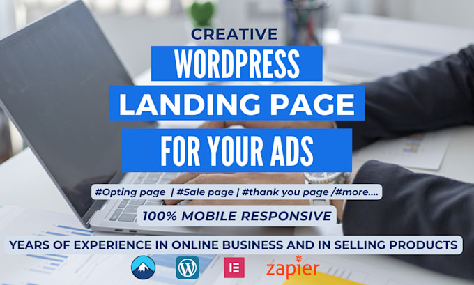 do professional landing page, with mobile optimization