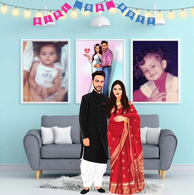 create animated baby shower video invitation