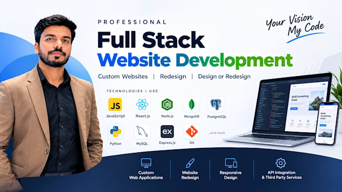 build website, website development, full stack developer, front end developer