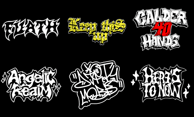 create a typeface logo for your metal hardcore punk or any band or brand