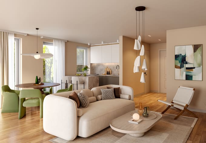 do interior design 3d rendering