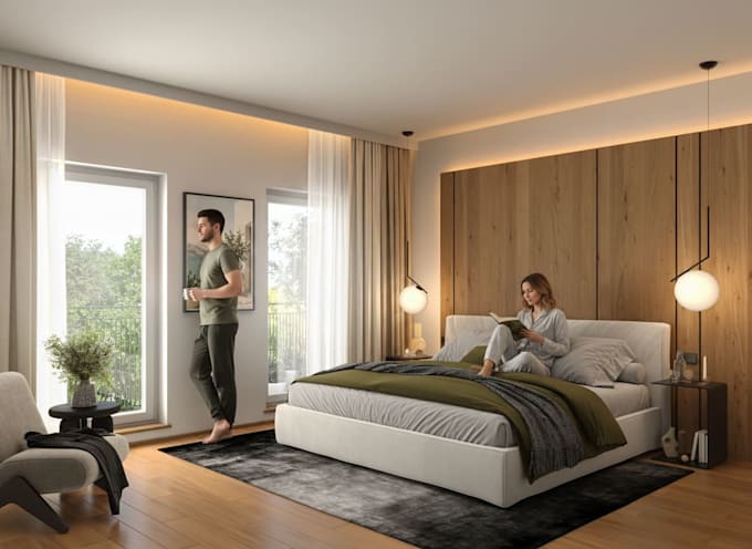 do interior design 3d rendering