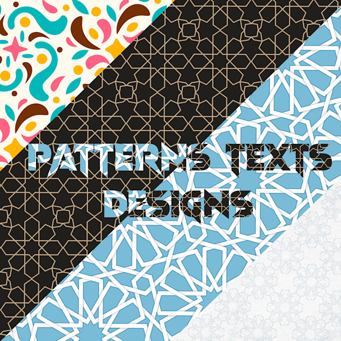 Design your floral text pattern by Errabehydesign | Fiverr