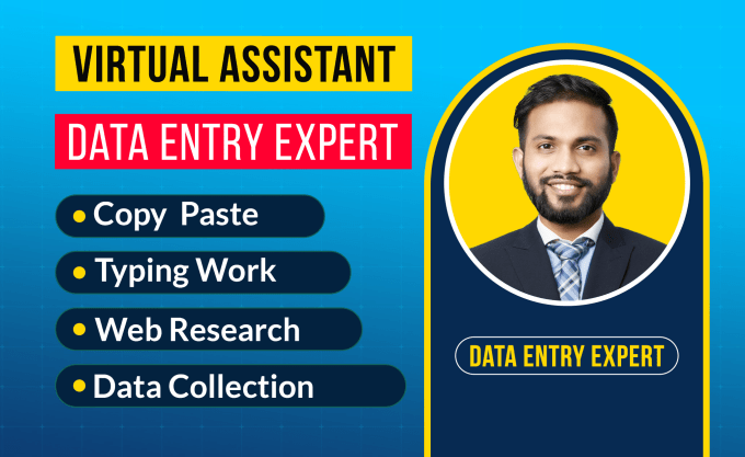 Be Your Virtual Assistant For Data Entry Copy Paste Typing And Web Research By Antorhossain07 7583