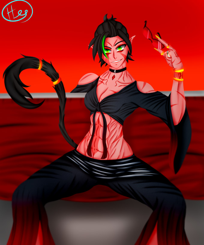 make anime style oc or fanart