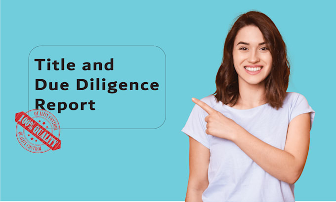 do title search and due diligence report