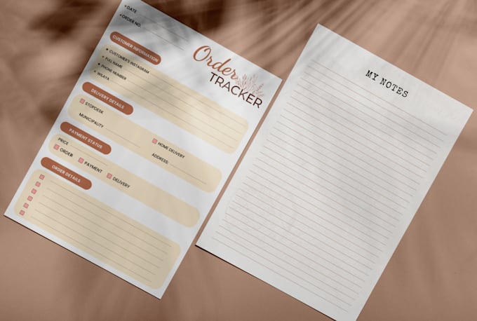 Design custom high quality printable notepad, planner by Bromeliapp ...