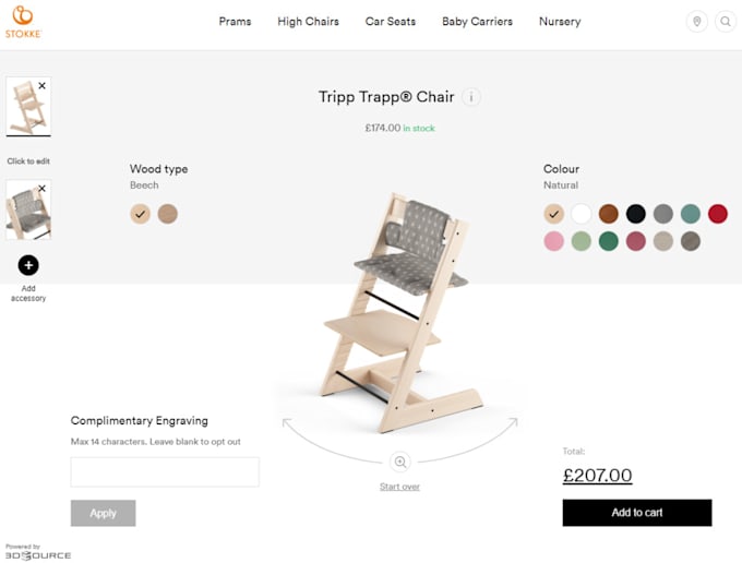 3d product configurator webgl opengl ue4 threejs unity 3d website by ...