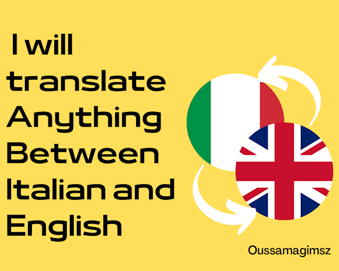 Manually translate english to italian and italian to english by