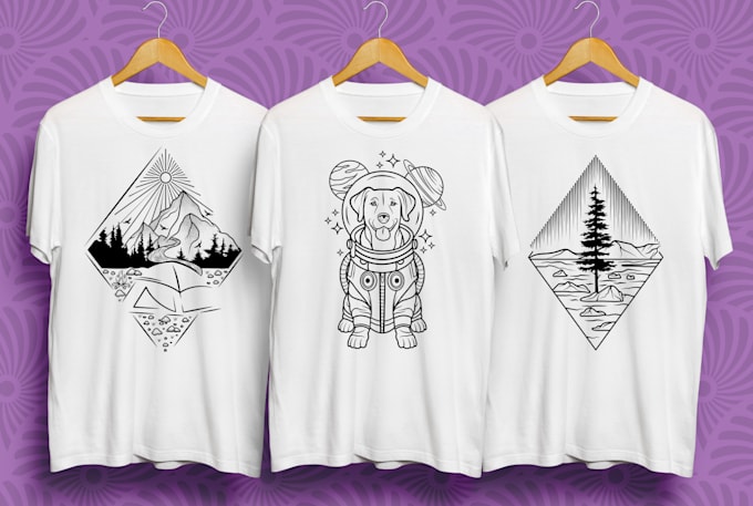 do custom minimalist t shirt design to your choice