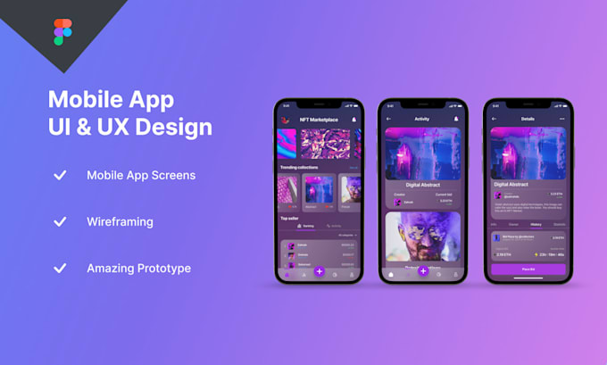Design a creative ux ui for your mobile app by Jerrimulyadi | Fiverr