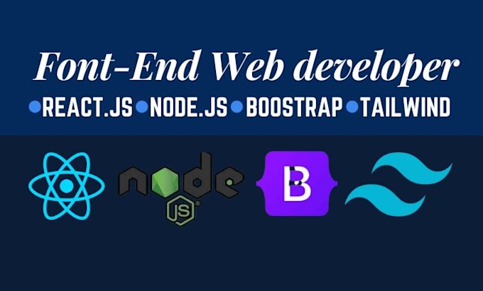 frontend developer with react tailwind bootstrap material ui