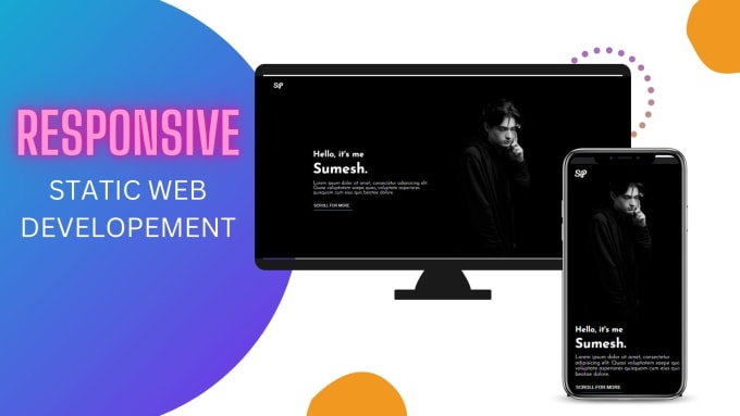 Design modern static website with html css bootstrap 5 for your by ...
