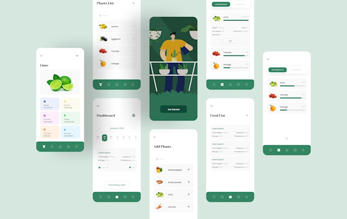 Create mobile app ui ux design, wireframes and prototype by Uixpro | Fiverr