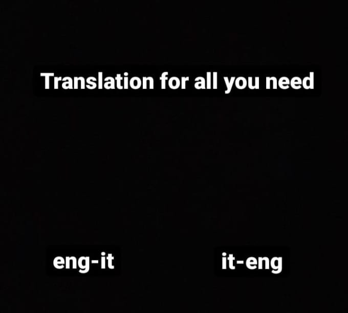 both of you translate in english