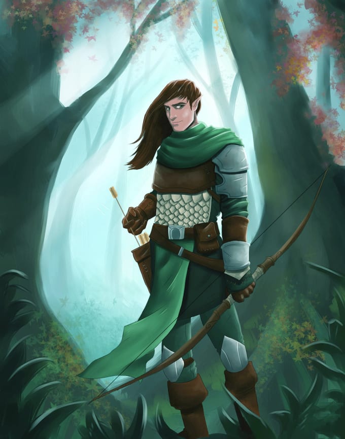 Draw dnd character art and dnd character art by Koulecta | Fiverr