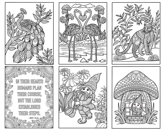 Illustrare i disegni di mandala della pagina del libro da colorare per  adulti