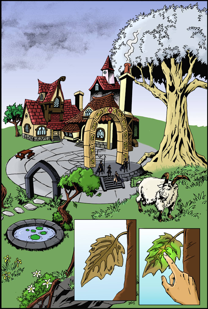 color your comic book page