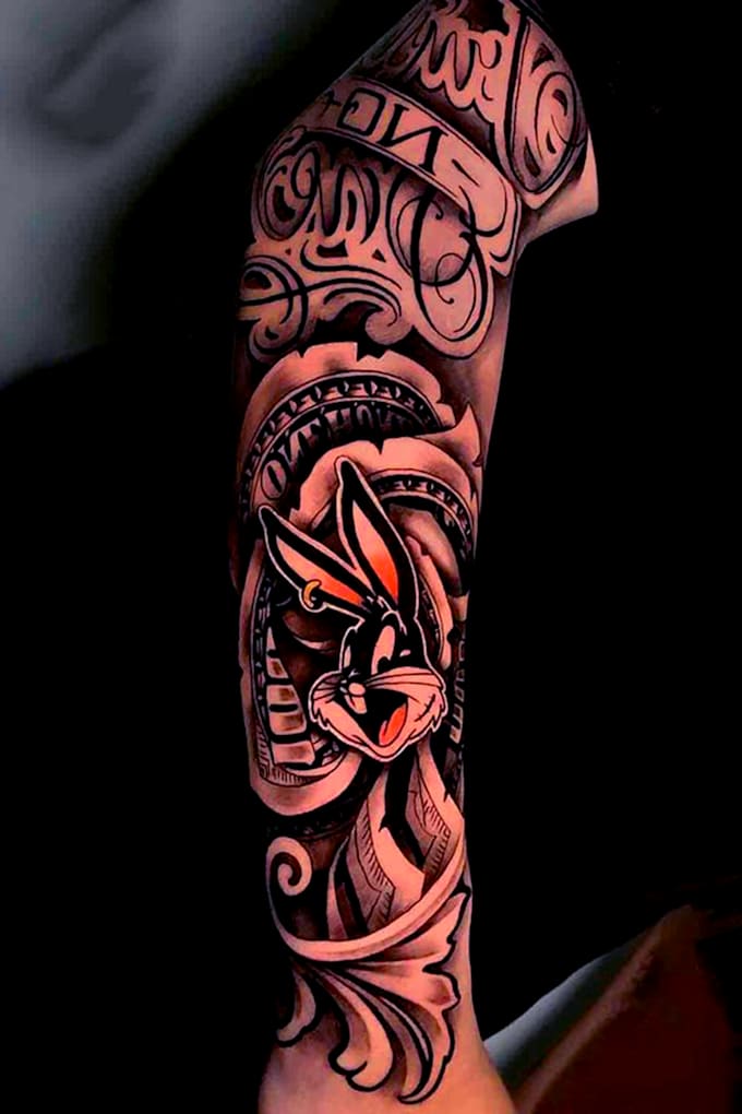 Hand draw custom tattoo design realism, color tattoo art by