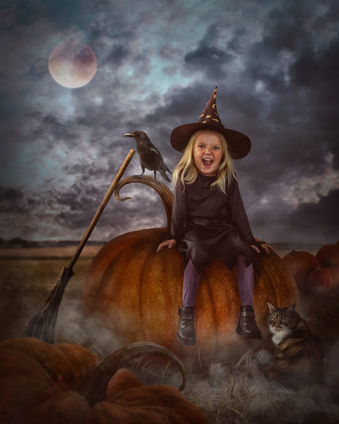 halloween collage with your photo