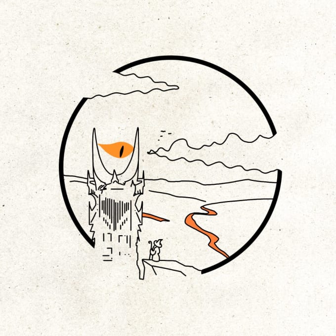 I will do your minimalist tattoo design fantasy style