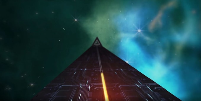 make scifi tunnel logo opener animation