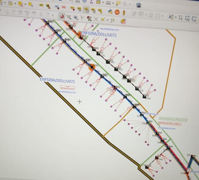 do the gpon and ftth  fiber planning using qgis and google earth