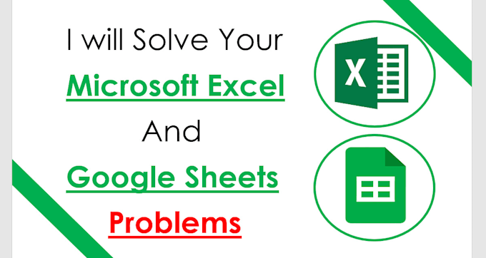 Solve excel spreadsheet google sheets problems and do vba by Mtaqi222 ...