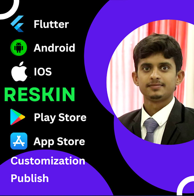 reskin, redesign, rebrand your flutter or codecanyon app,