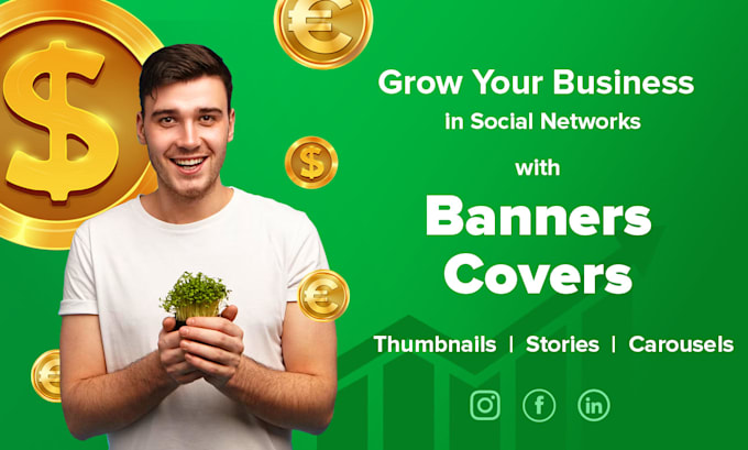 design banner for instagram, facebook, amazon listing images