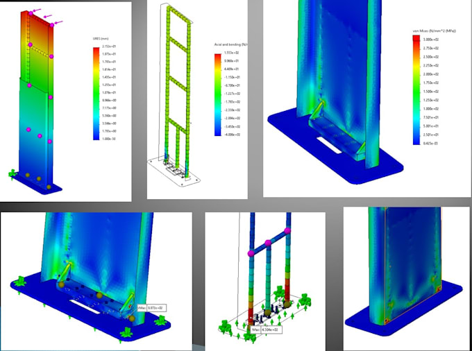 Conduct your stress analysis using fea and produce a report