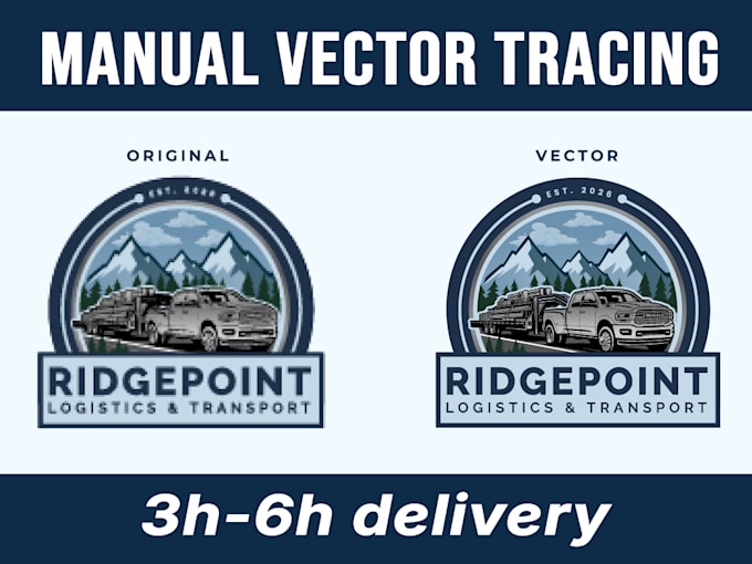 do vector tracing, vector logo, vectorize image