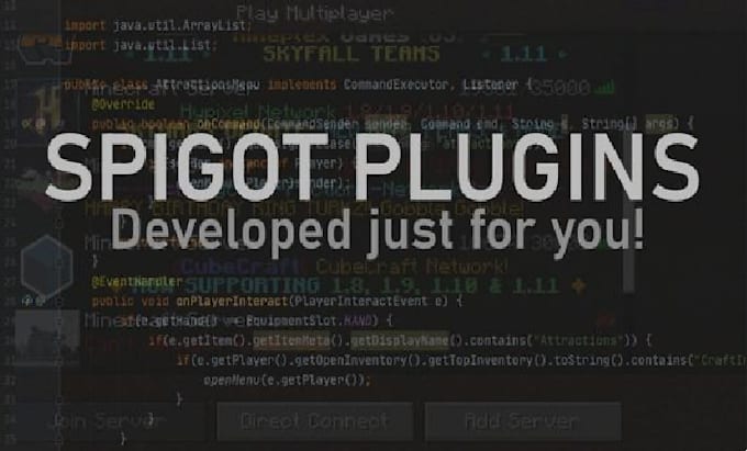 Create a professional spigot or bungeecord plugin by Jamieisgeek | Fiverr