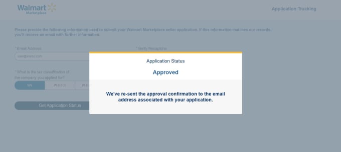 approve your walmart seller central account