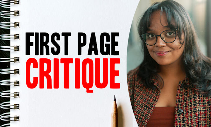 critique your first page so readers are hooked