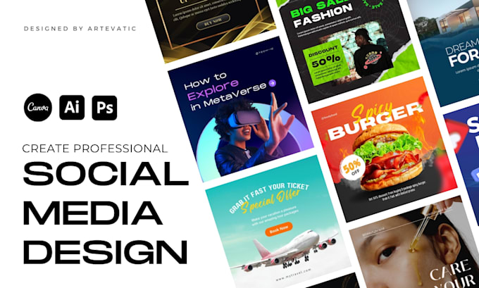 create eye catching social media design for your business