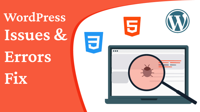Fix html, css, wordpress bugs and php errors by Rahimdamani | Fiverr image.