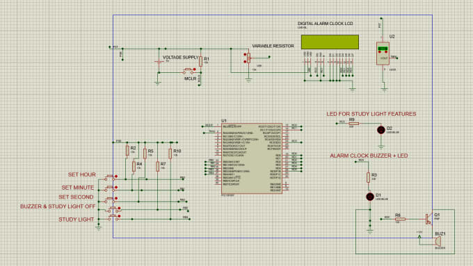 Produce a circuit design using proteus software by Faiz_aiman Circuit Diagram