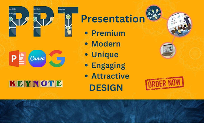 design premium presentation powerpoint, canva, google slides ppt slides
