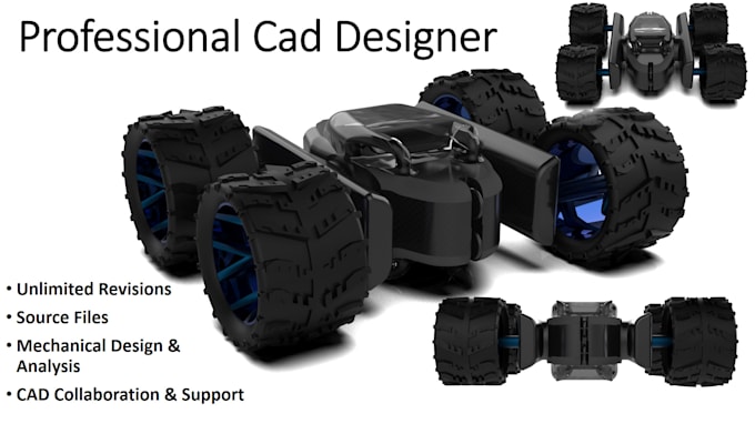 make 3d design with inventor, solidworks and fusion 360