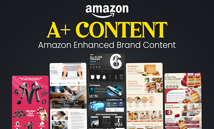 Design amazon a plus content or amazon ebc by J_graphics12 | Fiverr