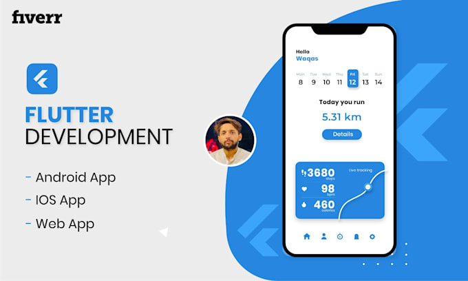 Develop android and ios mobile app using flutter by Waqasjaved910 | Fiverr