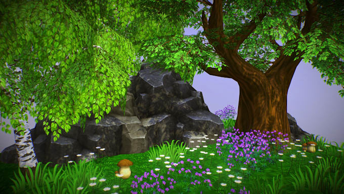 draw a fantasy landscape