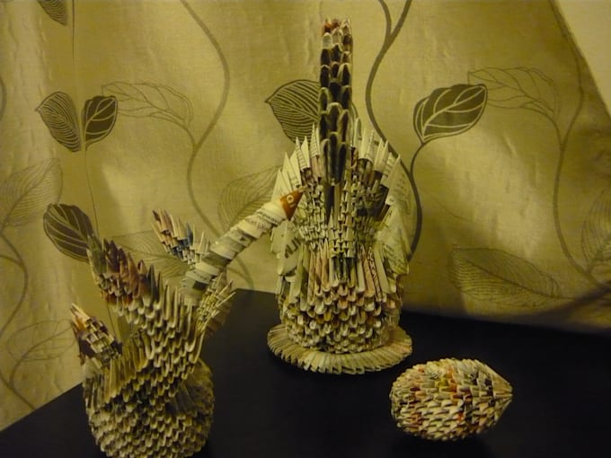 Make For You 3d Origami Pieces By Klopeas